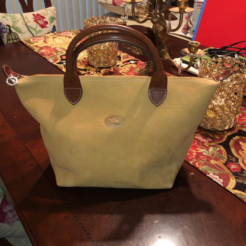 Longchamp vintage Nubuck tote